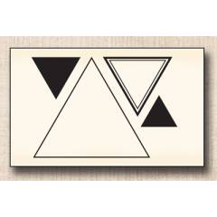 Wood stamp: Triangles