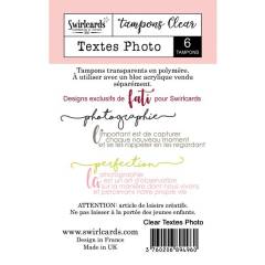Clear stamp Textes Photo