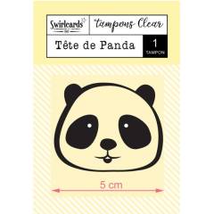 Clear stamp Tête de Panda