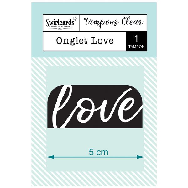 Clear Stamp "Onglet Love"